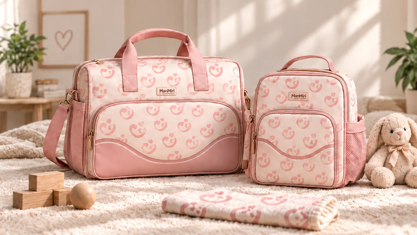 ManMiri Signature diaper bag and backpack
